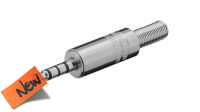 Conector jack 3.5mm stereo metálico Macho 4 contactos con protección