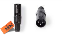 Conector XLR Macho negro