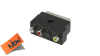 Adaptador audio y video RCA/S-Video a Euroconector