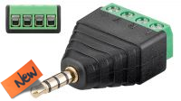 Adaptador Jack 3.5mm - Terminal Block 4-pin stereo