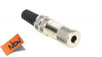 Conector Jack 3.5mm stereo hembra metálico para soldar
