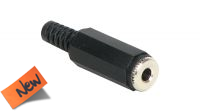 Conector Jack 3.5mm hembra estéreo plástico para soldar