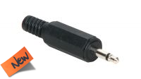 Conector Jack 3.5mm macho mono para soldar con protección