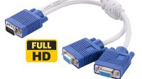 Cable divisor VGA HD15 Macho-2x, hembra, 0.30m