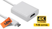 Cabo conversor USB 3.1 ou Tipo C a HDMI 0.15m branco