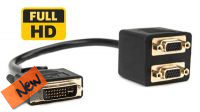 Cable divisor DVI-I 2x VGA