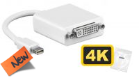 Adaptador mini DisplayPort 1.2 Macho a DVI Hembra gris