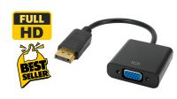 Adaptador Displayport Macho a VGA Hembra 0.20 negro
