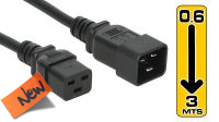 Cabo extensão alimentação externa IEC 320 C19/C20