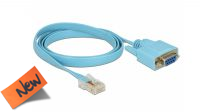 Cable adaptador RS232 DB9 Hembra a RJ45 Macho azul 1m