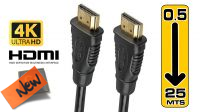 Cabo HDMI 1.4 goldplated 4K M/M preto