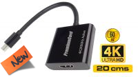 Adaptador mini DisplayPort - HDMI M/F suporta 3D 4Kx2K@60Hz