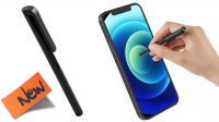 Bolígrafo Puntero En Aluminio Para Pantalla Táctil Negro Smartphone y tablet.