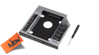 Adaptador caddy HDD tray bracket negro 12.7mm