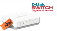 Switch D–Link Easy Desktop Switch 5 portas 10/100/1000 Mbps