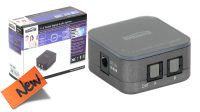Divisor de audio digital Toslink 1 entrada para 2/4 salidas