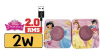 Altavoces 2.0 USB jack 3.5 mm, Princesas Disney