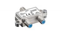 Splitter satélite metalico 1 coax F LNB in+2 Coax F Master/Slave out 950-2400MHz