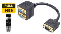 Cable divisor VGA 20cm negro