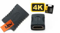 Adaptador HDMI H/H conector dorado