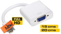 Adaptador Mini Displayport Thunderbolt a VGA em branco