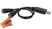 Adaptadores USB para teclado y ratón PS/2