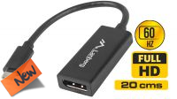 Adaptador  USB Tipo -C (M) - Displayport  (F)