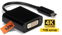 Cabo conversor USB 3.1 C - DVI máx. 4K*2K@30Hz preto