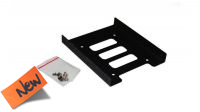 Adaptador metálico montaje HDD/SSD 2.5/3.5" negro