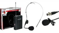Microfone Wireless 16 canais Body Pack + Headset