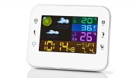 Estação metereológica Wireless LCD cores inf. temperatura e humidade, despertador