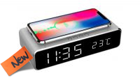 Despertador digital con cargador Wireless 5V 1A