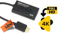 Conversor HDMI de 1080P a 4K negro