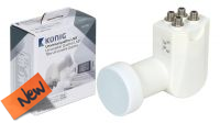 LNB de Satélite Quattro 0.2 dB para multiswitch