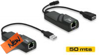 Amplificador sinal USB por UTP Cat.6 até 50m