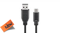 Cabo USB 3.1 C Macho a USB 2.0 A Macho 1.8m