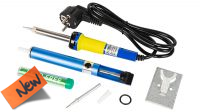 Kit Ferro soldar 220V/30W suporte + aspirador soldas + tubo solda