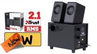 Altavoces de escritorio Trust Avedo 2.1 7W sub activo negro