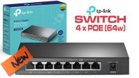Switch TP-Link TL-SG1008P 8 portas Gigabit 4x POE 802.3af/ab