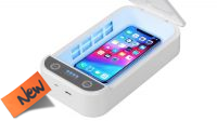 Esterilizador Desinfectante Ultravioleta Smartphone carga inalámbrica Blanco