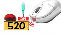 Ratón PS2 520dpi con scroll IR 3D