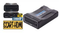 Conversor SCART in - HDMI out - 1080P com alimentação