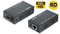 Kit extensão HDMI p/UTP Cat.5e/6 - Full HD 1080p 60m