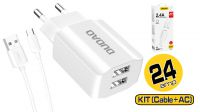 Carregador 2x USB-A máx. 2.4A branco