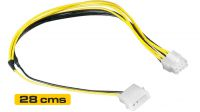 Cable de alimentación 8 pines PCI-E 1 x Molex 0.28m