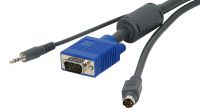 Cable extensión KVM VGA M/M-PS2 M/M-audio 3.5mm