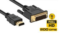 Cable adaptador DVI-D Dual Link a HDMI Standard M/M 2m