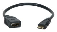 Cabo adaptador HDMI High Speed com Ethernet fêmea a mini/micro HDMI fêmea 0.20 m