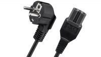 Cabo alimentação Schuko IEC 320-C15 preto 2 m.