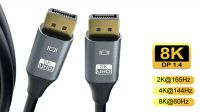 Cable monitor Displayport 1.4 M/M AWG30 8K 7680 x 4320 60Hz Negro 2m